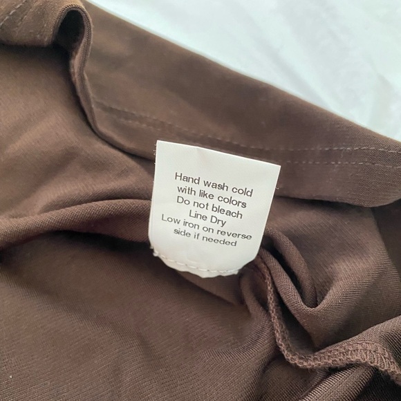 Notations brown top w/jeweled neckline 2X EUC - Picture 6 of 9